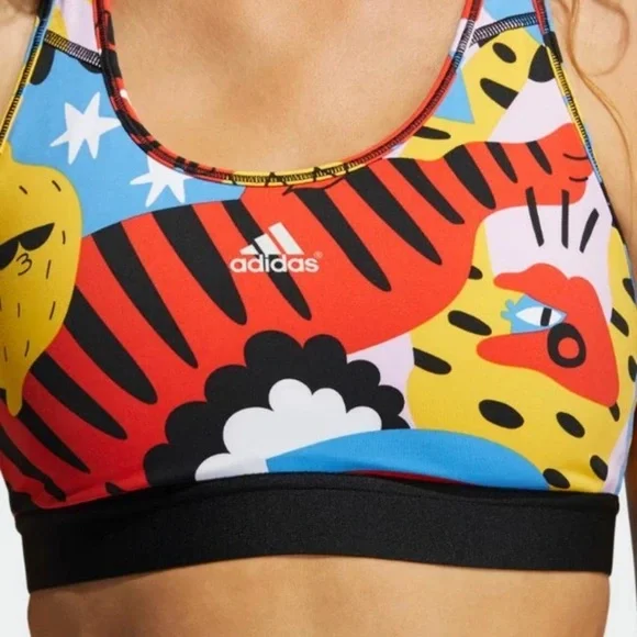 Adidas Egle Zvirblyte Multicolor Sports Bra - Picture 2 of 5